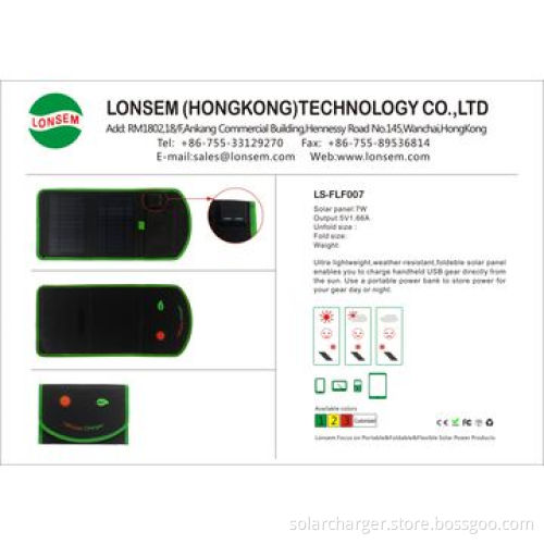 Foldable solar charger